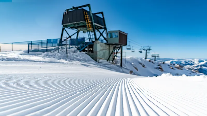 Chairlift at Cerro Catedral on a clear morning